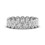 Load image into Gallery viewer, oval-cut-3.60-carat-eternity-bezel-ring-in-white-gold-FD10418B-20CT-NL-WG