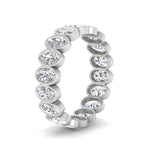 Load image into Gallery viewer, oval-cut-3.60-carat-eternity-bezel-ring-in-white-gold-FD10418B-20CT-NL-WG
