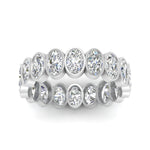 Load image into Gallery viewer, oval-cut-3.60-carat-eternity-bezel-ring-in-white-gold-FD10418B-20CT-NL-WG