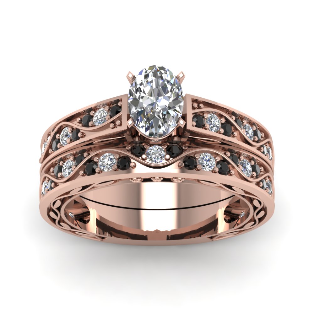 oval-cut-antique-filigree-wedding-ring-set-with-black-diamond-in-rose-gold-FDENS3543OVGBLACKANGLE5-NL-RG