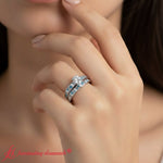Load image into Gallery viewer, Antique Filigree Wedding Ring Set
