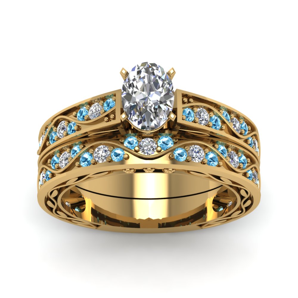 oval-cut-antique-filigree-wedding-ring-set-with-ice-blue-topaz-in-yellow-gold-FDENS3543OVGICBLTOANGLE5-NL-YG