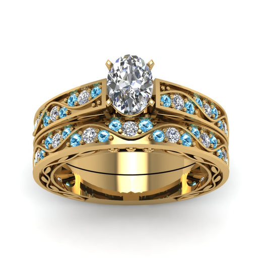 oval-cut-antique-filigree-wedding-ring-set-with-ice-blue-topaz-in-yellow-gold-FDENS3543OVGICBLTOANGLE5-NL-YG