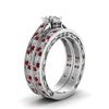 Load image into Gallery viewer, oval-cut-antique-filigree-wedding-ring-set-with-ruby-in-white-gold-FDENS3543OVGRUDRANGLE2-NL-WG