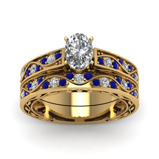 oval-cut-antique-filigree-wedding-ring-set-with-sapphire-in-yellow-gold-FDENS3543OVGSABLANGLE5-NL-YG
