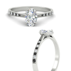 Load image into Gallery viewer, oval-cut-cathedral-pave-diamond-engagement-ring-with-black-diamond-in-white-gold-FD11145OVRGBLACKANGLE3-NL-WG.png?v