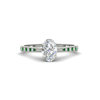 Load image into Gallery viewer, oval-cut-cathedral-pave-diamond-engagement-ring-with-emerald-in-white-gold-FD11145OVRGEMGR-NL-WG.png?v