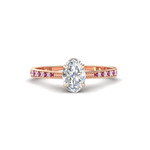 Load image into Gallery viewer, oval-cut-cathedral-pave-diamond-engagement-ring-with-pink-sapphire-in-rose-gold-FD11145OVRGSADRPI-NL-RG.png?v

