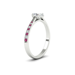 Load image into Gallery viewer, oval-cut-cathedral-pave-diamond-engagement-ring-with-pink-sapphire-in-white-gold-FD11145OVRGSADRPIANGLE2-NL-WG.png?v
