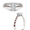 Load image into Gallery viewer, oval-cut-cathedral-pave-diamond-engagement-ring-with-ruby-in-white-gold-FD11145OVRGRUDRANGLE3-NL-WG.png?v