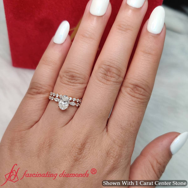 oval-cut-euro-shank-ring-with-round-eternity-bridal-ring-set-in-yellow-gold-FDENS11605-1