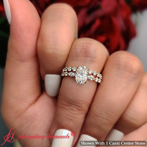 oval-cut-euro-shank-ring-with-round-eternity-bridal-ring-set-in-yellow-gold-FDENS11605-5