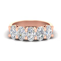 Thumbnail 1 - oval-cut-five-stone-wedding-band-for-women-in-rose-gold-fdwb8008ovsleep-4.00ct-nl-rg.jpg