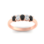 Load image into Gallery viewer, oval-cut-five-stone-wedding-black-diamond-band-0.50-carat-in-rose-gold-fdwb8008ovblackangle5-0.50ct-nl-rg.jpg?v=1773047588