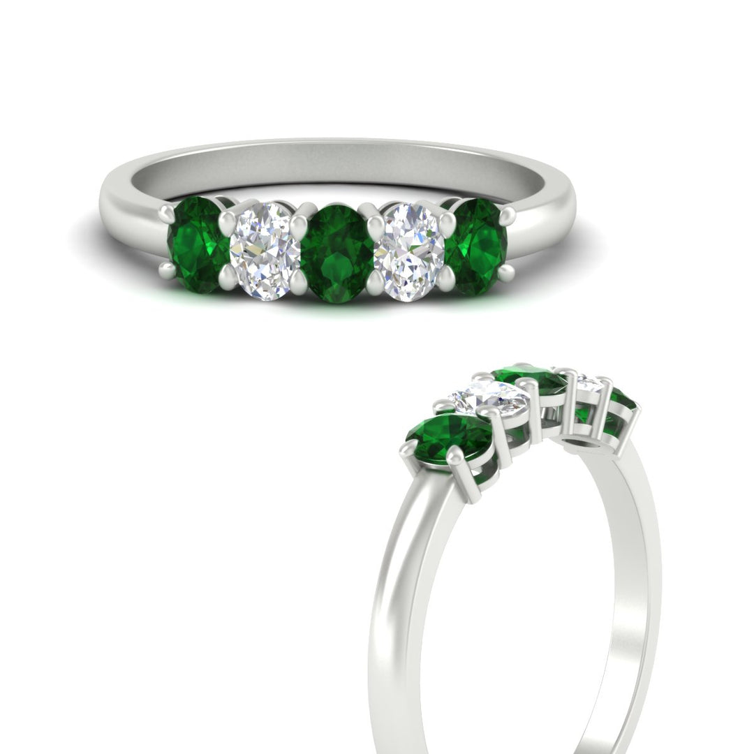 oval-cut-five-stone-wedding-emerald-band-0.50-carat-in-white-gold-fdwb8008ovgemgrangle3-0.50ct-nl-wg.jpg?v=1773047588