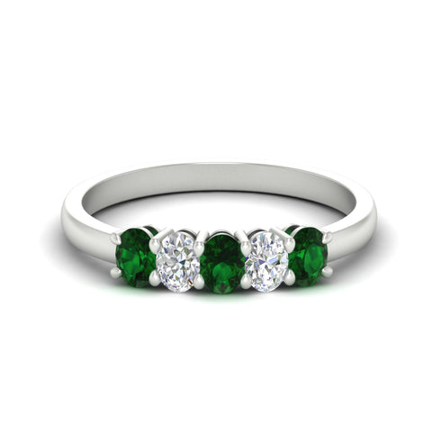 oval-cut-five-stone-wedding-emerald-band-0.50-carat-in-white-gold-fdwb8008ovgemgrsleep-0.50ct-nl-wg_1365268f-af0a-4825-9a96-2e46325e856b.jpg?v=1773047587
