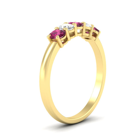 oval-cut-five-stone-wedding-pink-sapphire-band-0.50-carat-in-yellow-gold-fdwb8008ovgsadrpiangle2-0.50ct-nl-yg.jpg?v=1773047588