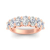 Load image into Gallery viewer, oval-cut-seven-stone-4-ct-anniversary-band-in-rose-gold-fdwb8008ovangle5-4.00ct-nl-rg.jpg