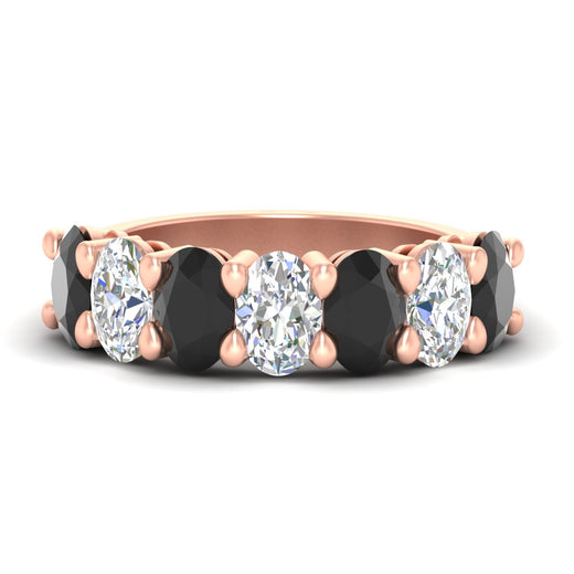 4 Carat Oval Shaped Seven Stone Anniversary Band