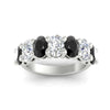 Load image into Gallery viewer, 4 Carat Oval Shaped Seven Stone Anniversary Band