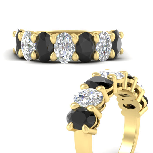 4 Carat Oval Shaped Seven Stone Anniversary Band