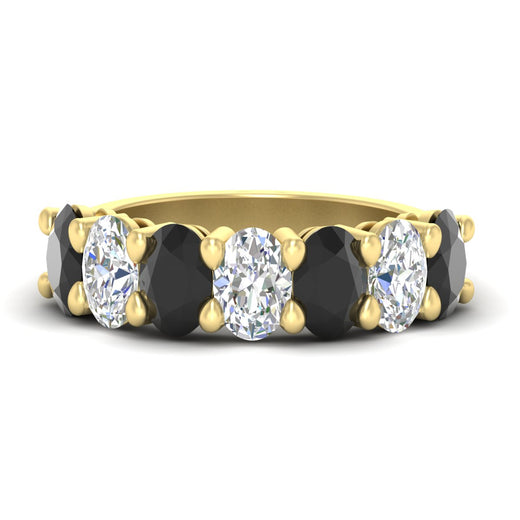 4 Carat Oval Shaped Seven Stone Anniversary Band