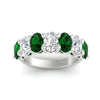 Load image into Gallery viewer, oval-cut-seven-stone-emerald-4-ct-anniversary-band-in-white-gold-fdwb8008ovgemgrangle5-4.00ct-nl-wg.jpg
