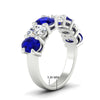 Load image into Gallery viewer, oval-cut-seven-stone-sapphire-4-ct-anniversary-band-in-white-gold-fdwb8008ovgsablangle2-4.00ct-nl-wg-hw.jpg