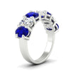 Load image into Gallery viewer, oval-cut-seven-stone-sapphire-4-ct-anniversary-band-in-white-gold-fdwb8008ovgsablangle2-4.00ct-nl-wg.jpg