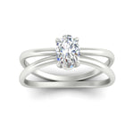 Load image into Gallery viewer, oval-cut-solitaire-ring-with-crossover-band-in-white-gold-fdenr1008ovrangle5-nl-wg