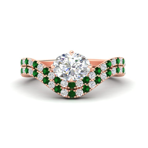 oval-cut-twisted-pave-engagement-ring-with-curved-emerald-band-in-rose-gold-fdens11617ovgemgrsleep-nl-rg.jpg