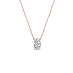 Load image into Gallery viewer, Oval 4 Prong Solitaire Pendant
