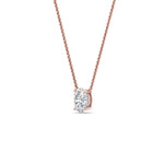 Load image into Gallery viewer, Oval 4 Prong Solitaire Pendant
