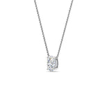 Load image into Gallery viewer, Oval 4 Prong Solitaire Pendant
