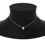 Load image into Gallery viewer, Oval 4 Prong Solitaire Pendant
