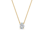 Load image into Gallery viewer, Oval 4 Prong Solitaire Pendant
