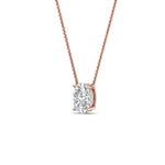 Load image into Gallery viewer, Oval 4 Prong Solitaire Pendant
