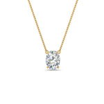 Load image into Gallery viewer, Oval 4 Prong Solitaire Pendant
