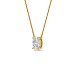 Load image into Gallery viewer, Oval 4 Prong Solitaire Pendant
