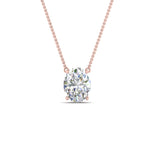 Load image into Gallery viewer, Oval 4 Prong Solitaire Pendant

