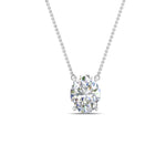 Load image into Gallery viewer, Oval 4 Prong Solitaire Pendant
