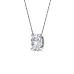 Load image into Gallery viewer, Oval 4 Prong Solitaire Pendant
