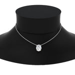 Load image into Gallery viewer, Oval 4 Prong Solitaire Pendant
