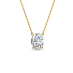 Load image into Gallery viewer, Oval 4 Prong Solitaire Pendant
