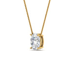 Load image into Gallery viewer, Oval 4 Prong Solitaire Pendant
