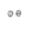 Load image into Gallery viewer, Bezel Stud Earring Oval Diamond