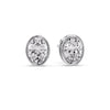 Load image into Gallery viewer, Bezel Stud Earring Oval Diamond