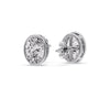Load image into Gallery viewer, Bezel Stud Earring Oval Diamond