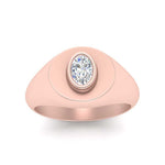 Load image into Gallery viewer, Oval Disc Signet Ring
