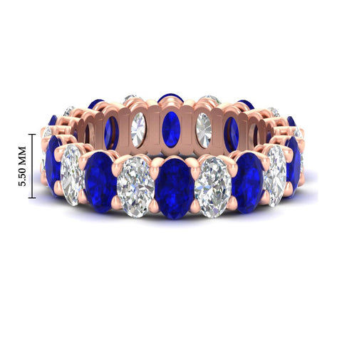 oval-diamond-eternity-wedding-band-7-carat-with-blue-sapphire-in-rose-gold-fdewb8324ovgsablsleep-5.50x3.50mm-nl-rg-hw